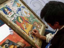 Thangka Painting artist work